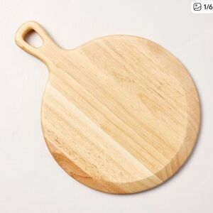 10" Round Wooden Paddle Serving Board - Hearth & Hand with Magnolia - New